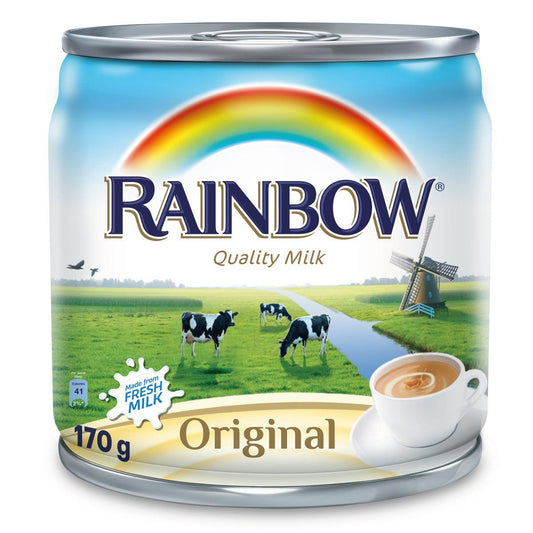 Rainbow Original Evaporated Milk, 170G, Creamy Texture, Netherlands Import, Rich Flavor