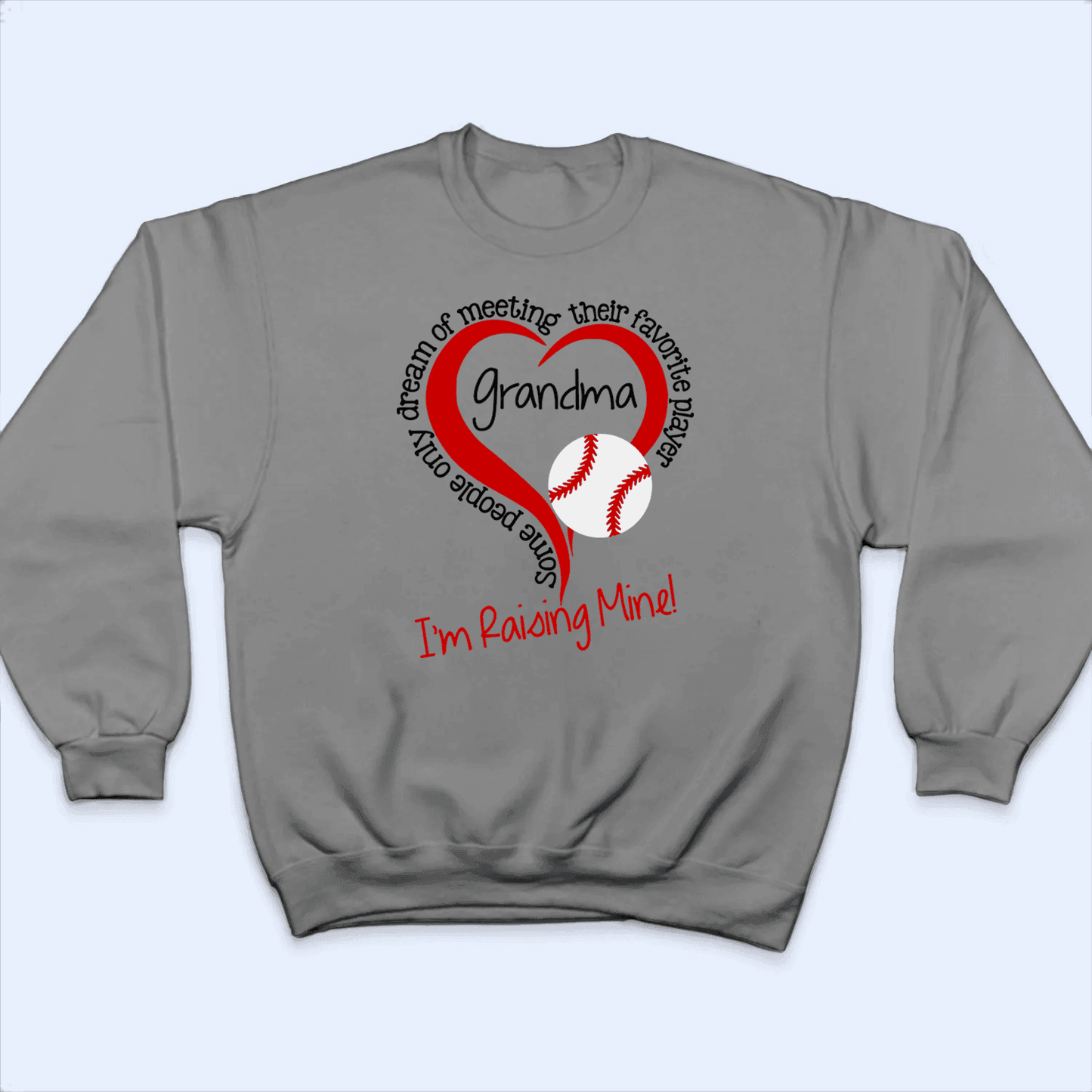 Raising my Favorite Player - Personalized Custom T Shirt - Birthday, Loving, Funny Gift for Grandma/Nana/Mimi, Mom, Wife, Grandparent