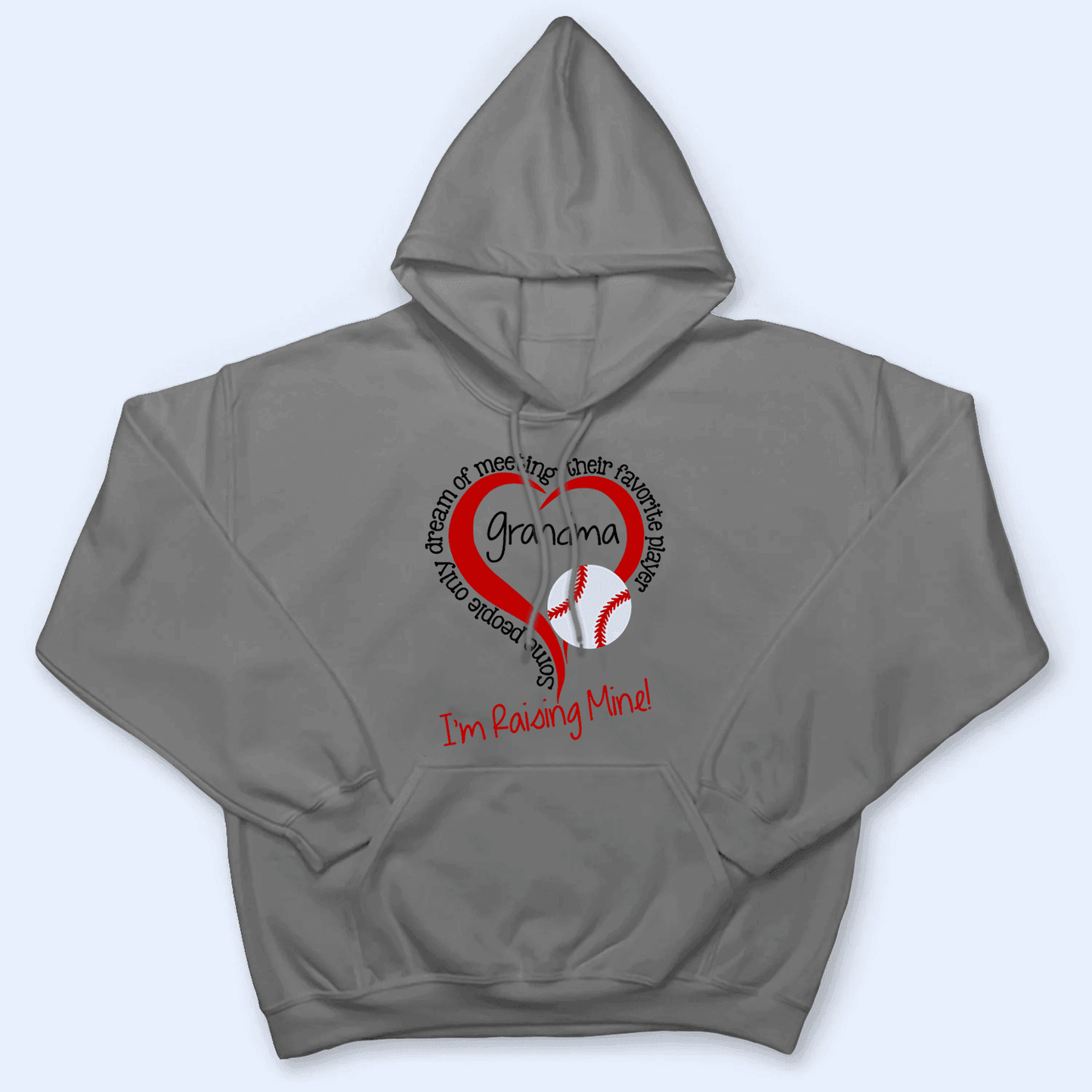 Raising my Favorite Player - Personalized Custom T Shirt - Birthday, Loving, Funny Gift for Grandma/Nana/Mimi, Mom, Wife, Grandparent
