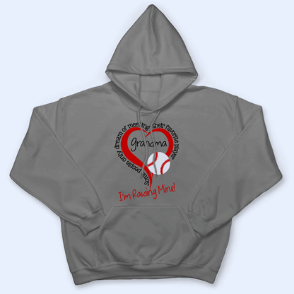 Raising my Favorite Player - Personalized Custom T Shirt - Birthday, Loving, Funny Gift for Grandma/Nana/Mimi, Mom, Wife, Grandparent
