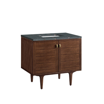 Amberly 36" Single Vanity Cabinet, Mid-Century Walnut
