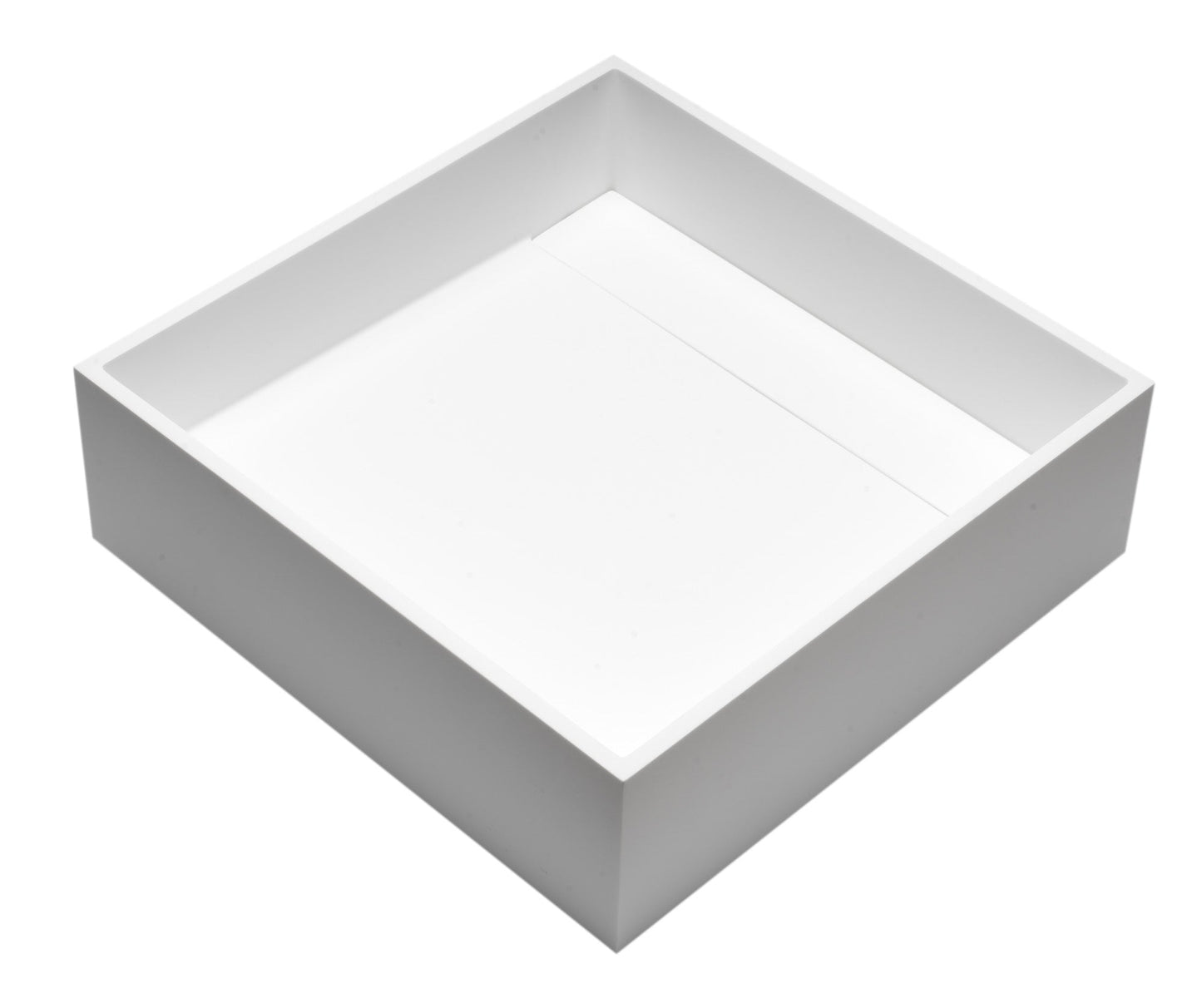 ALFI brand  ABRS14S 14" Square White Matte Solid Surface Resin Sink