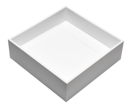 ALFI brand  ABRS14S 14" Square White Matte Solid Surface Resin Sink