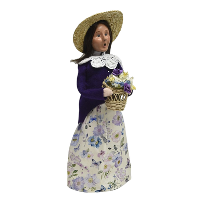 Woman with Flower Basket Caroler