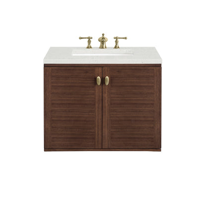 Amberly 30" Single Vanity Cabinet, Mid-Century Walnut