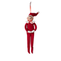 Red Felt Retro Elf Ornament - 12 Inch