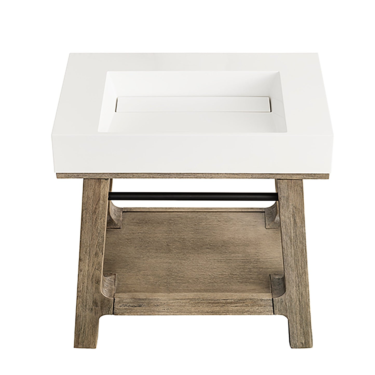 Auburn 31.5" Single Sink Console, Weathered Timber