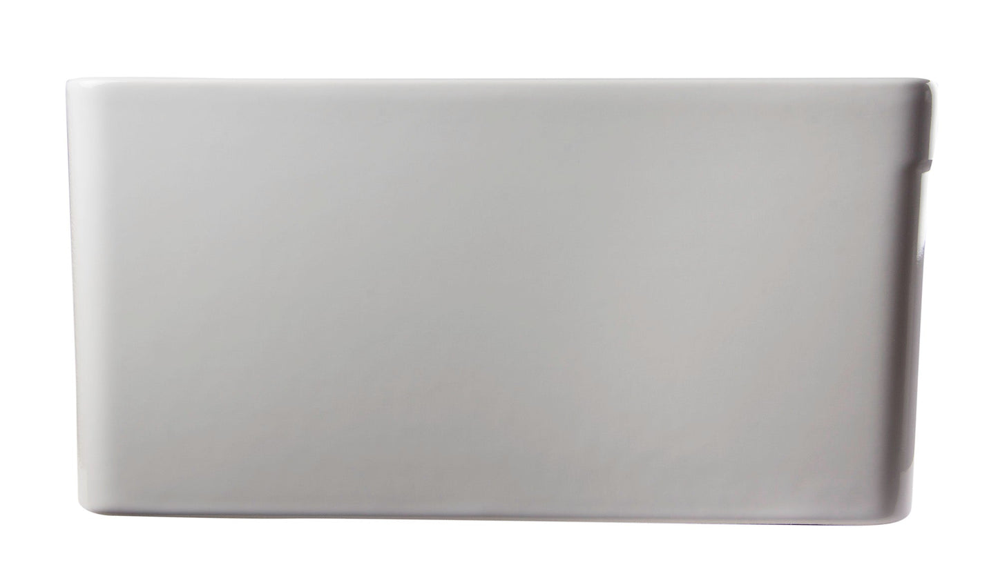 ALFI brand AB539 AB539-W White 32" Decorative Lip Apron Double Bowl Fireclay Farmhouse Kitchen Sink