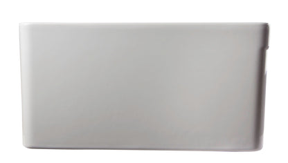 ALFI brand AB539 AB539-W White 32" Decorative Lip Apron Double Bowl Fireclay Farmhouse Kitchen Sink