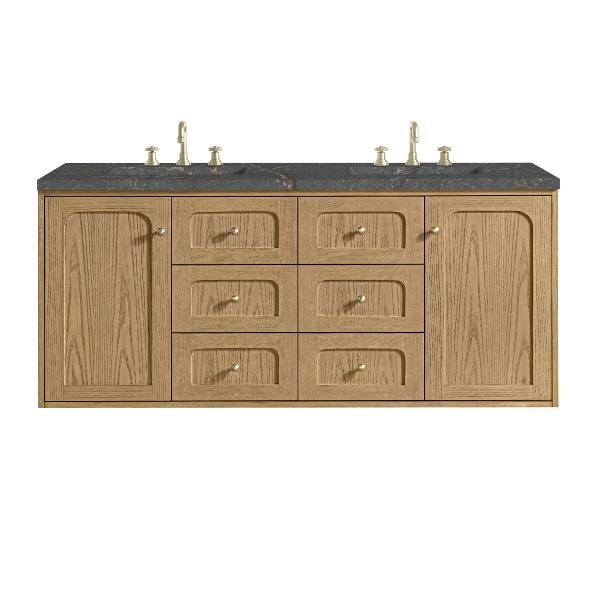Laurent 60" Double Vanity, Light Natural Oak