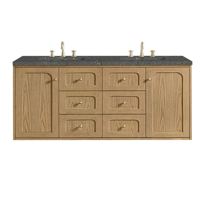 Laurent 60" Double Vanity, Light Natural Oak
