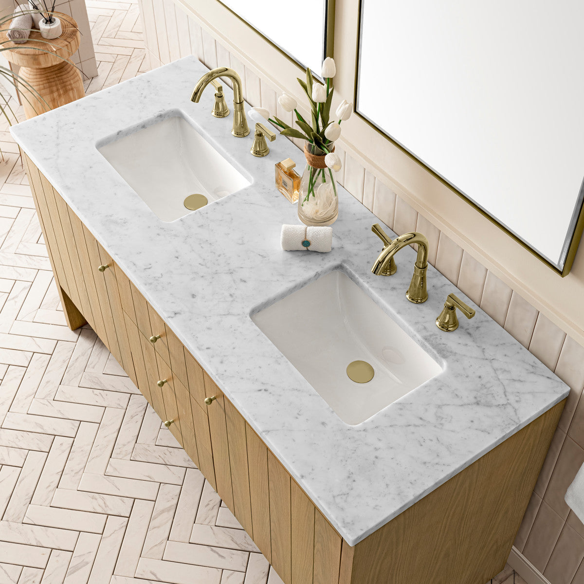 Hudson 60" Double Vanity Cabinet
