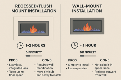 Recessed vs Wall-Mount Installation Comparison