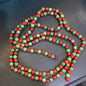 Red and Green Bead Garland