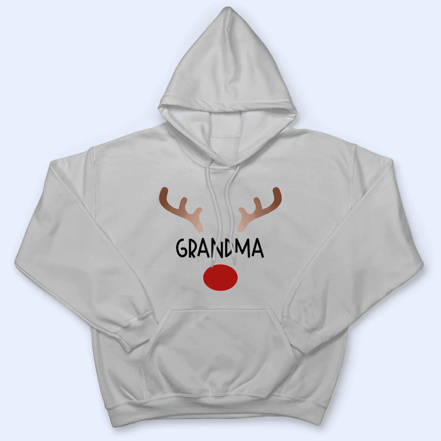 Red Nosed Reindeer - Personalized Custom T Shirt - Birthday, Loving, Funny Gift for Grandma/Nana/Mimi, Mom, Wife, Grandparent