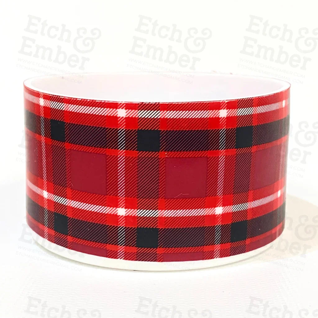 RED PLAID Tumbler Boot -fits 20-40oz