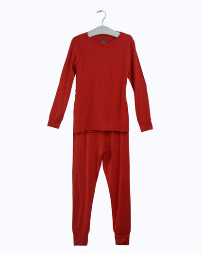 Red Bamboo Pajama Set