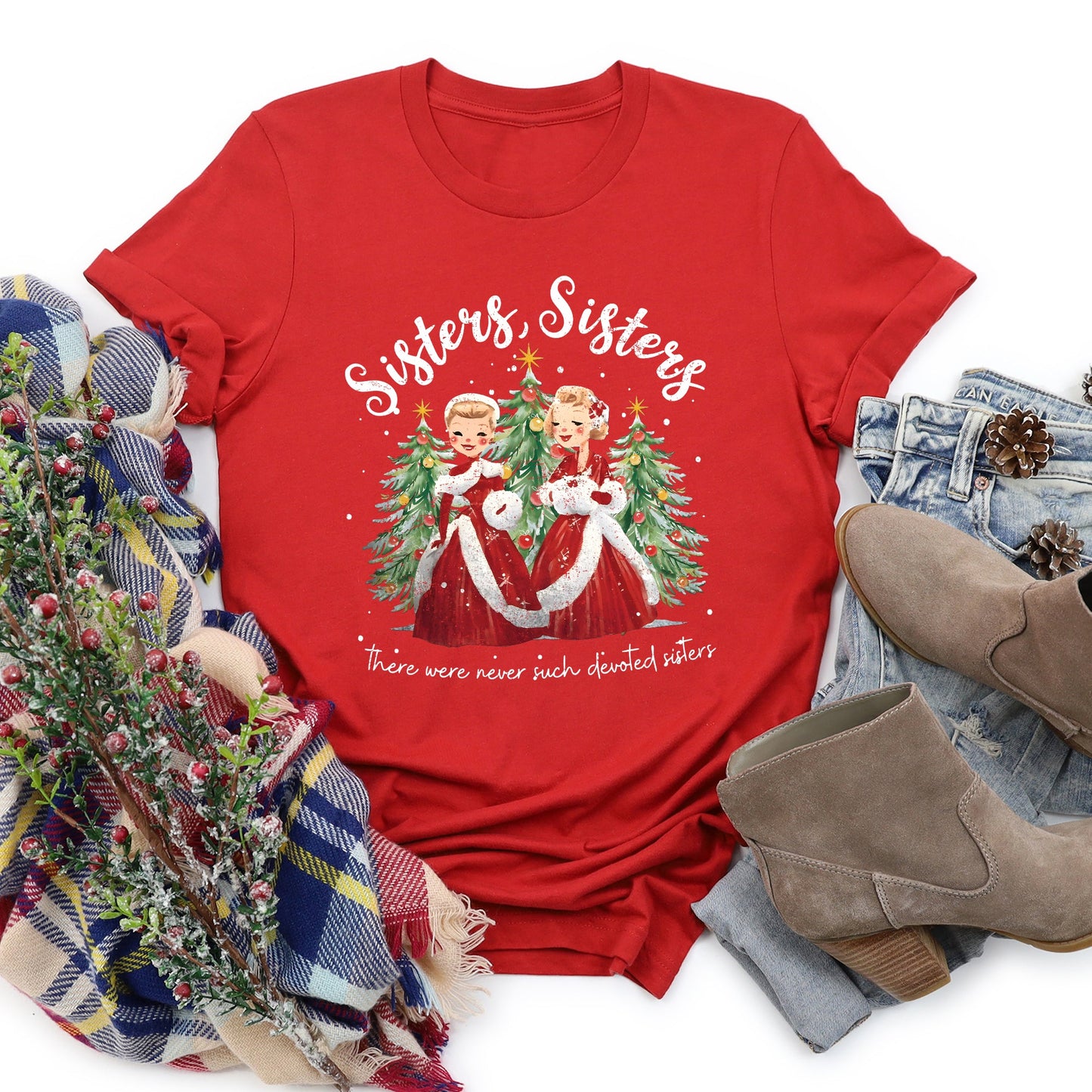 Sisters, White Christmas, Movie, Super Soft Tshirt, Classic, Musical