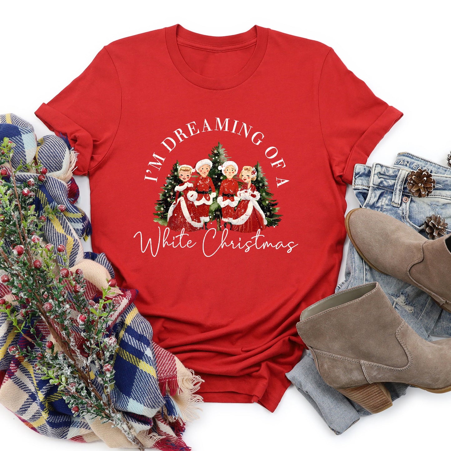 I'm Dreaming Of A White Christmas Movie, Super Soft Tshirt, Classic, Musical