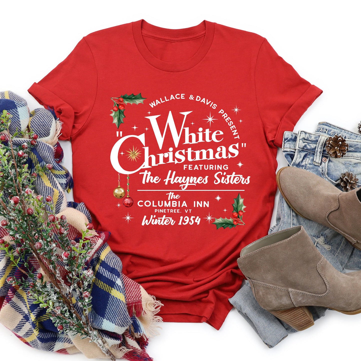 White Christmas Movie Poster, Super Soft Tshirt, Classic, Musical