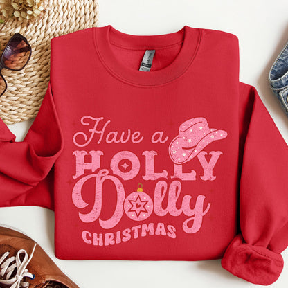Holly Dolly Christmas, Country Music, Christmas Sweatshirt