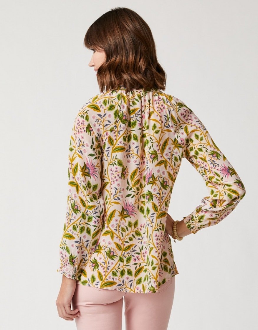Reese Silk Blouse - Pepper Hall Thistle