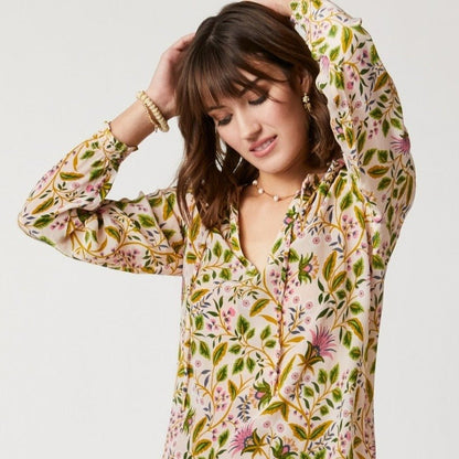 Reese Silk Blouse - Pepper Hall Thistle