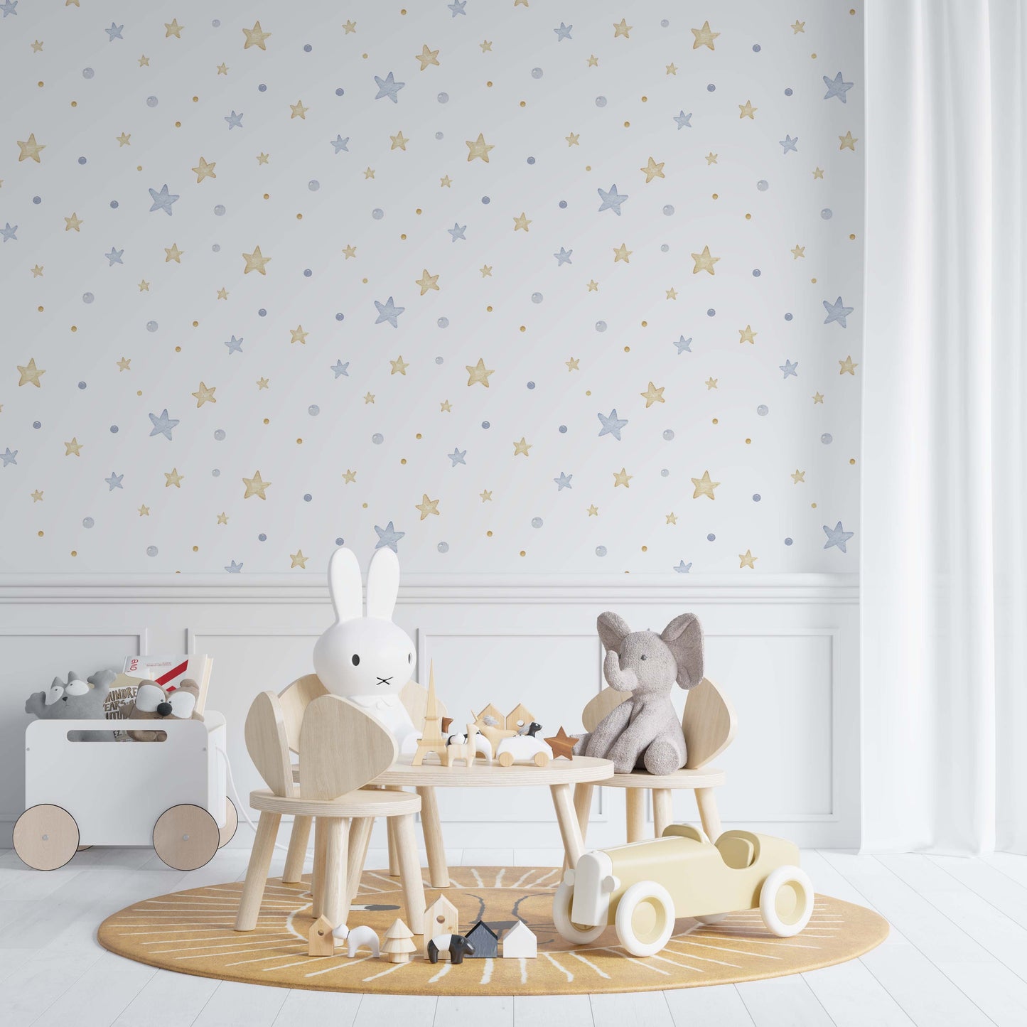 Watercolor Stars and Dots | Kitchen + Metal
