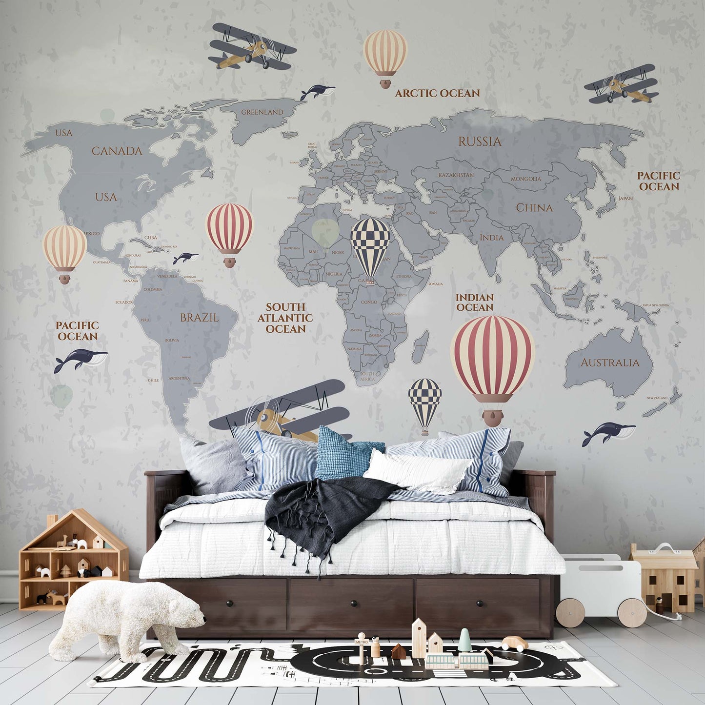 Grey world explorer map | Kitchen + Metal