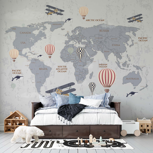 Grey world explorer map | Kitchen + Metal