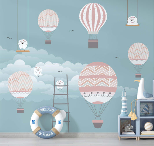 Hot Air Balloons and Sheep | Whimsical | Kitchen + Metal