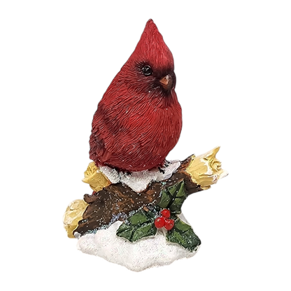 Cardinal on a Snowy Branch -