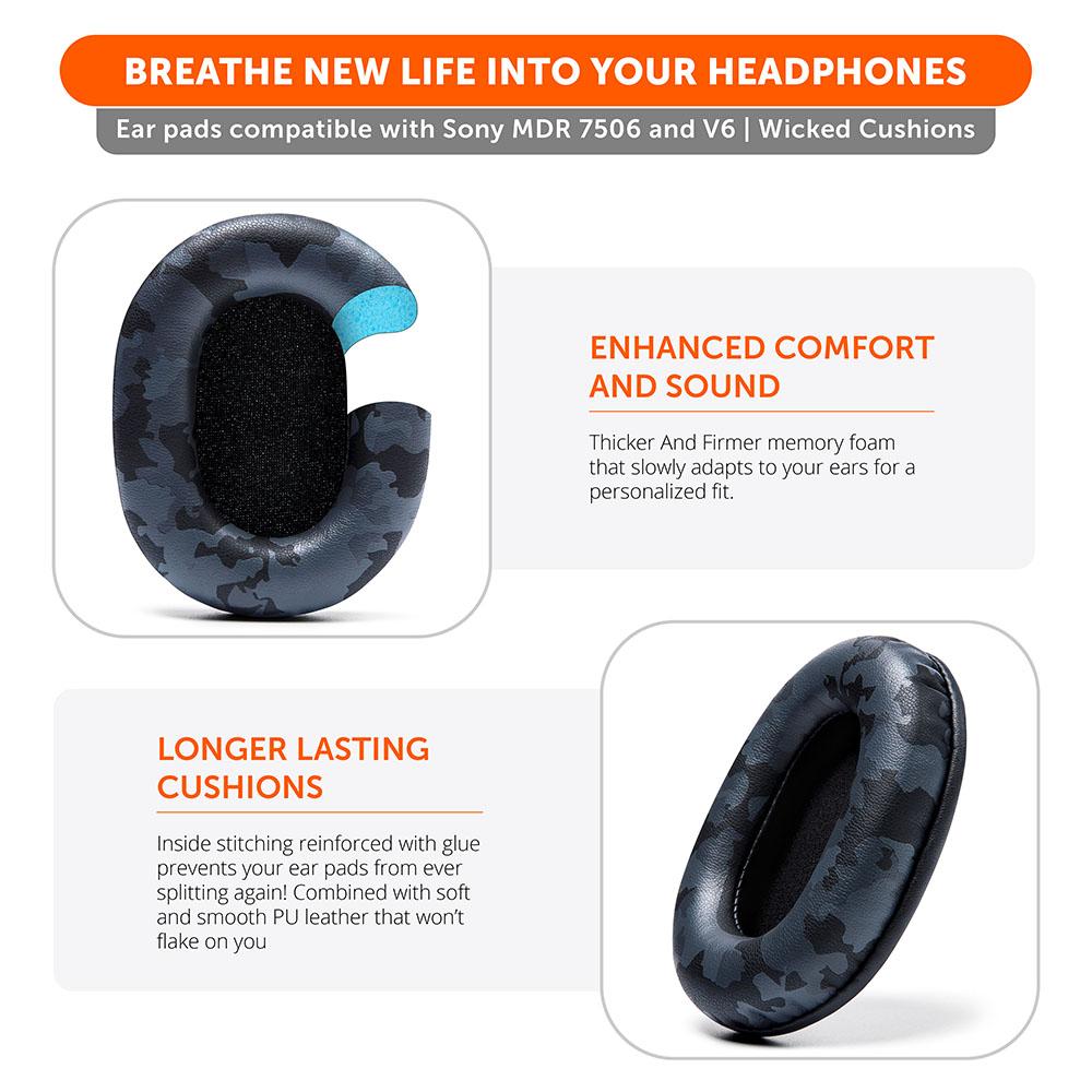 Replacement Earpads For Sony MDR 7506