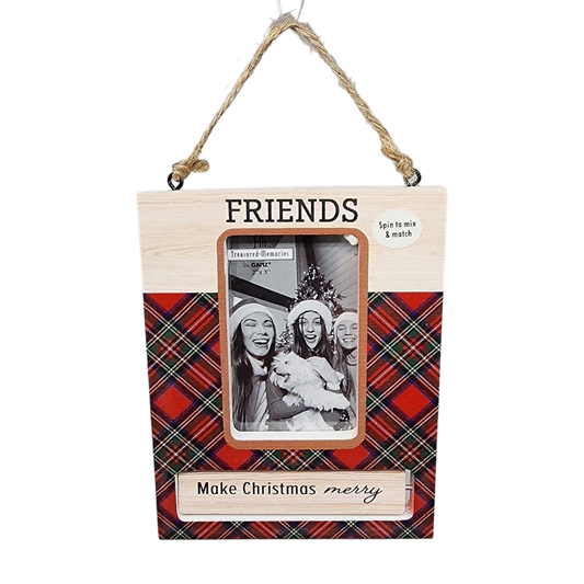 Spinning Frame Ornament - Friends