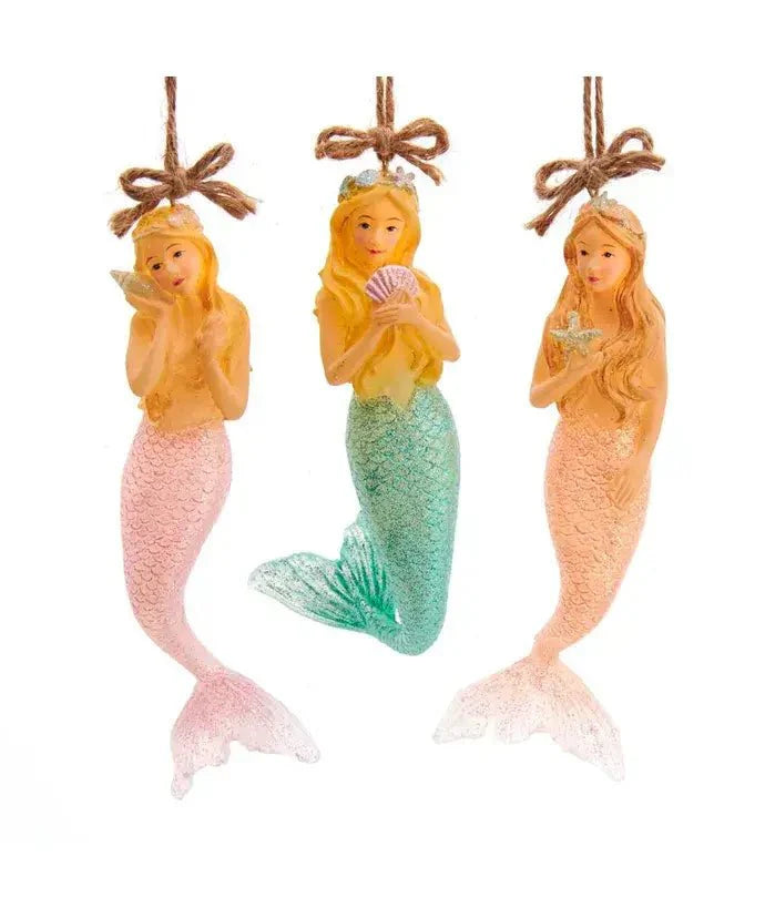 RESIN TRANSPARENT MERMAID ORNAMENT