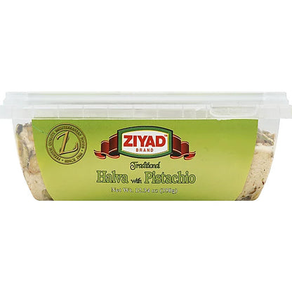Ziyad Pistachio Halva - 1.54 Lb Delicious Sesame Dessert with Crispy Texture