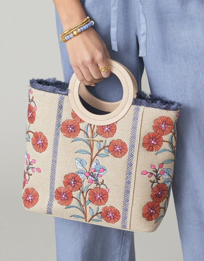 Resort Tote - Oyster Factory Floral Sprigs