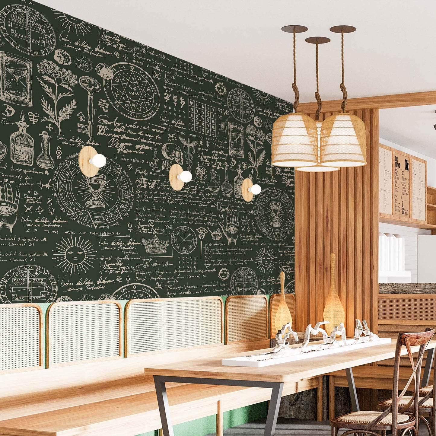 Herbal Medicine Wallpaper | Whimsical | Kitchen + Metal