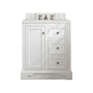De Soto 30" Single Vanity Cabinet, Bright White