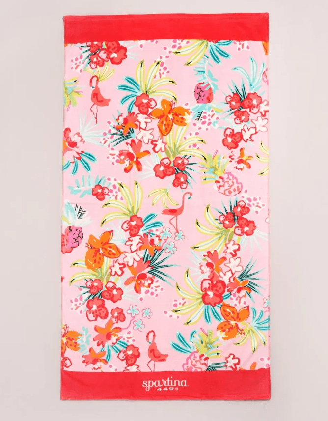 Retreat Beach Towel Flamingo Floral