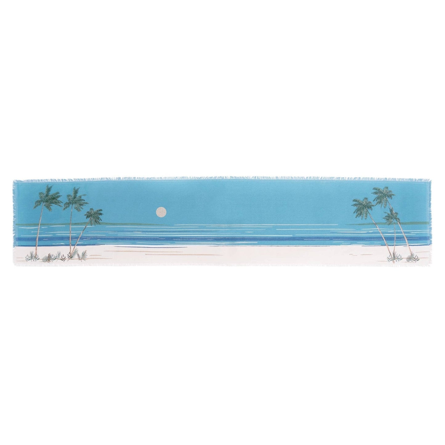Retro Palm Tree Table Runner