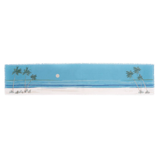 Retro Palm Tree Table Runner