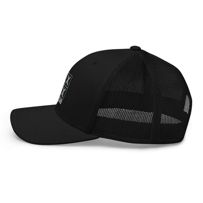 Four Box Logo Trucker Cap - Gray Logo