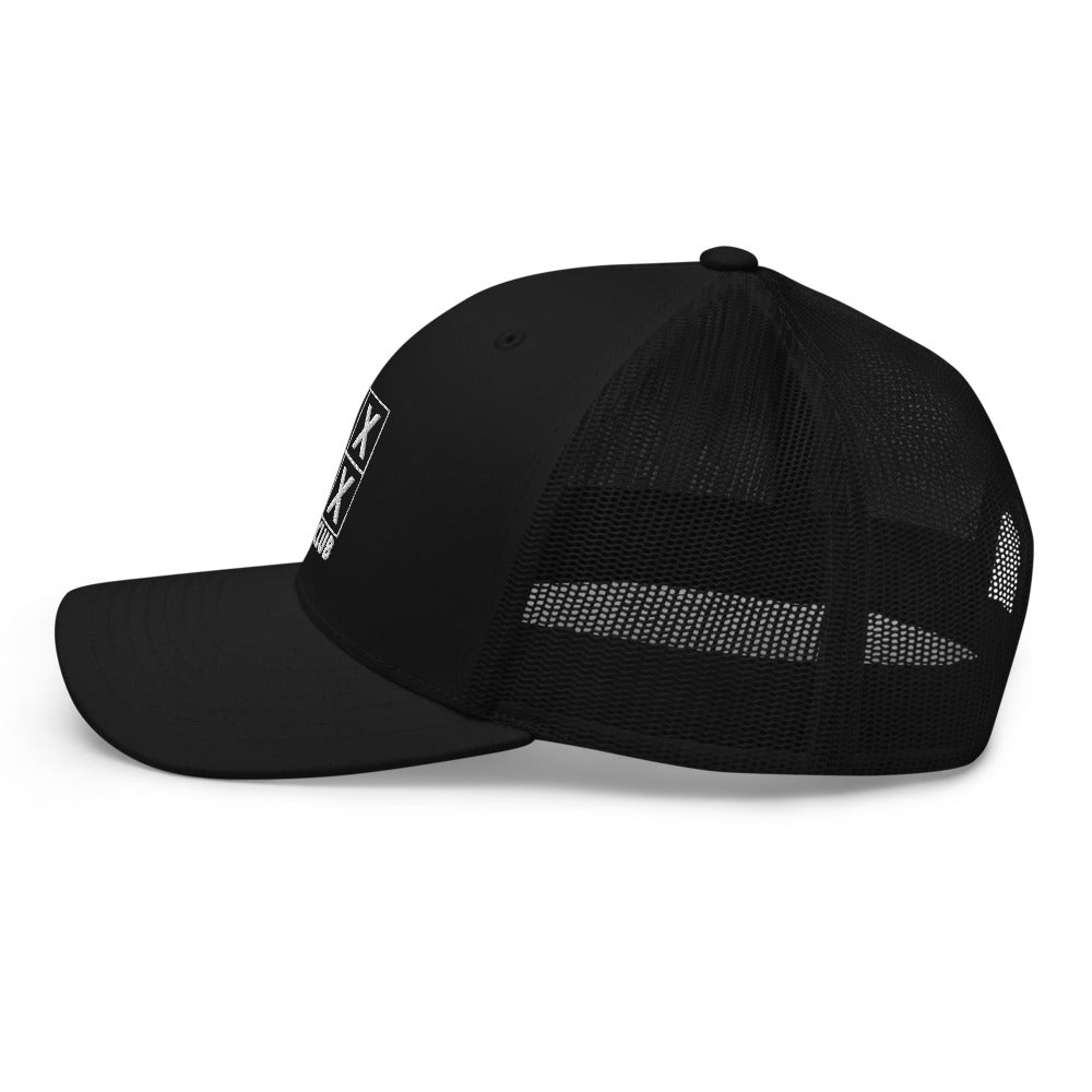 Four Box Logo Trucker Cap - White Logo