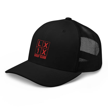 Four Box Logo Trucker Cap - Red Logo