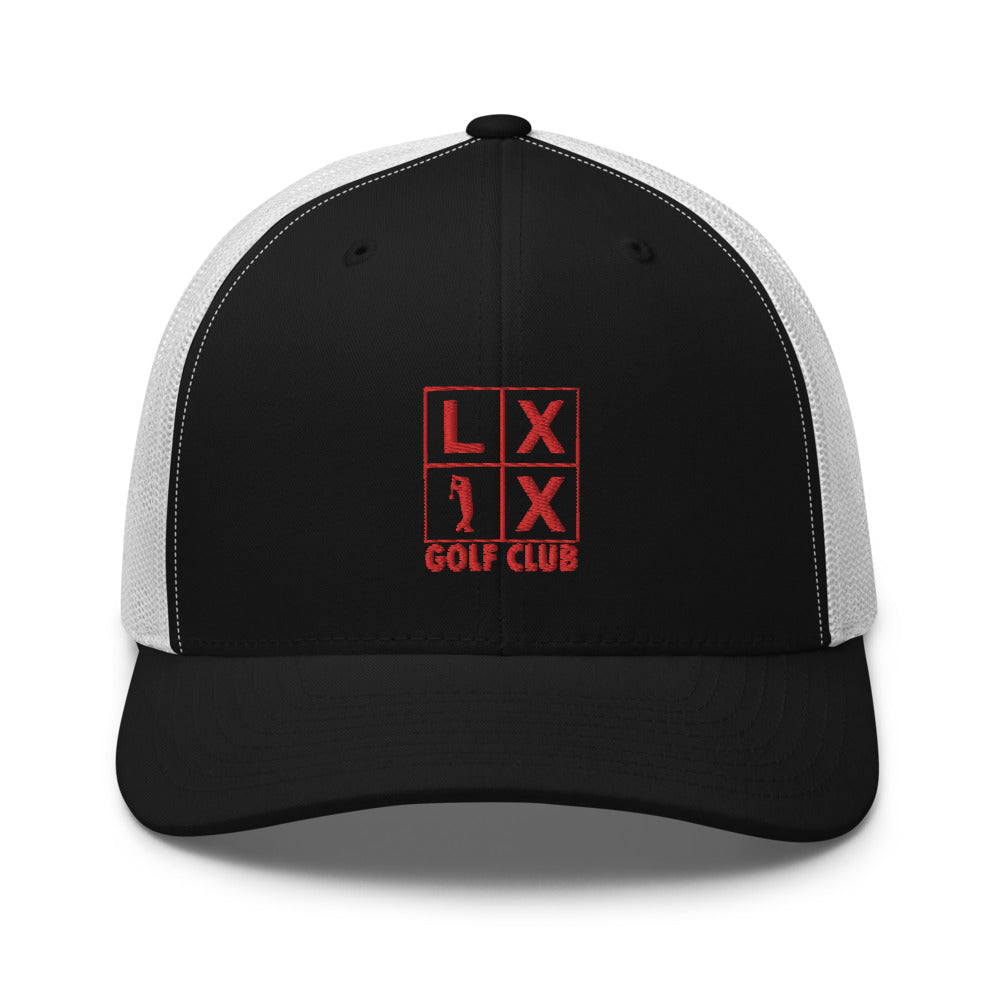 Four Box Logo Trucker Cap - Red Logo
