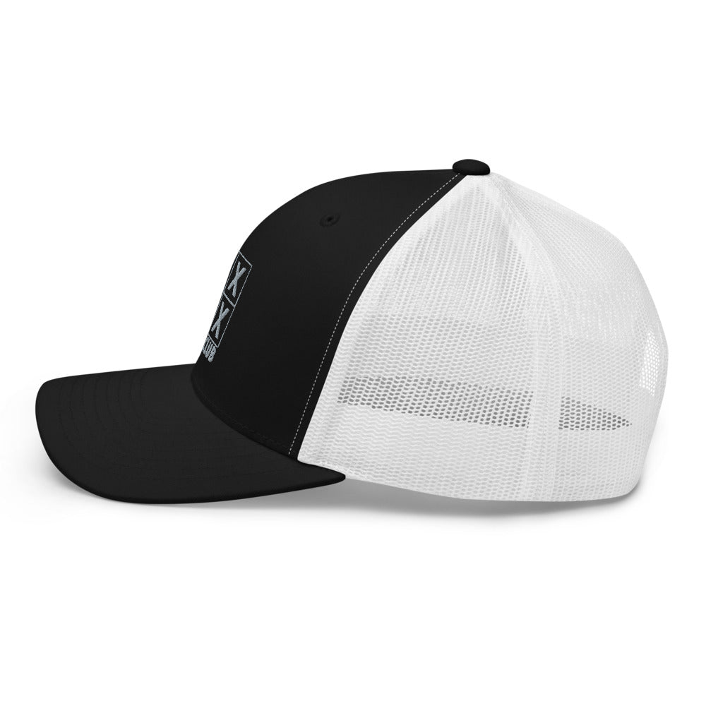 Four Box Logo Trucker Cap - Gray Logo