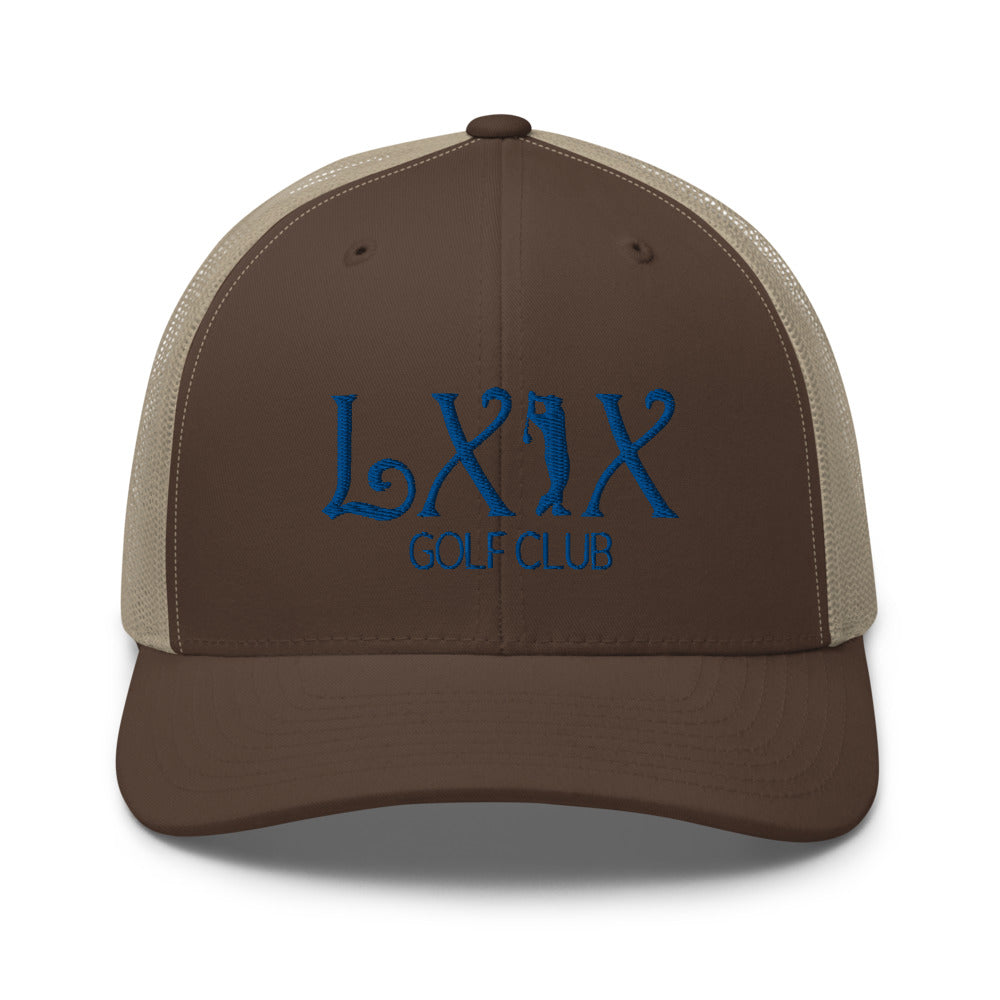 Curve Logo Trucker Cap - Blue Logo