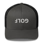 Upside Down Golf Trucker Cap - White Logo