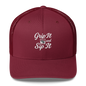 Grip It and Sip It Trucker Hat – Classic Golf Style with a Twist